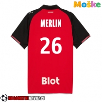 Moške Nogometnih dresov Stade Rennais Quentin Merlin #26 Domači 2025-26 Kratki rokavi